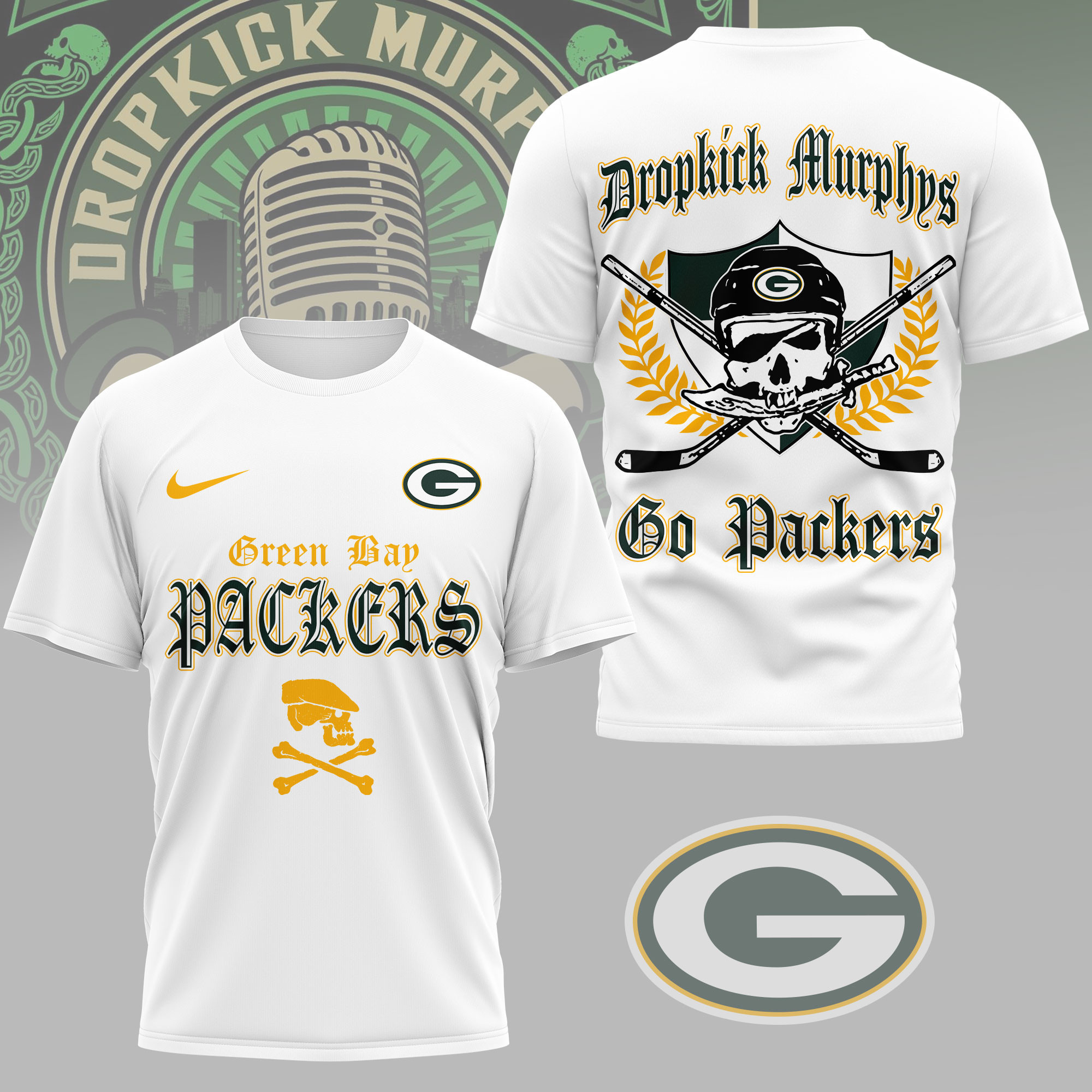 Green Bay Packers | Premium NFL Dropkick Murphys Fan 3D Shirt NY