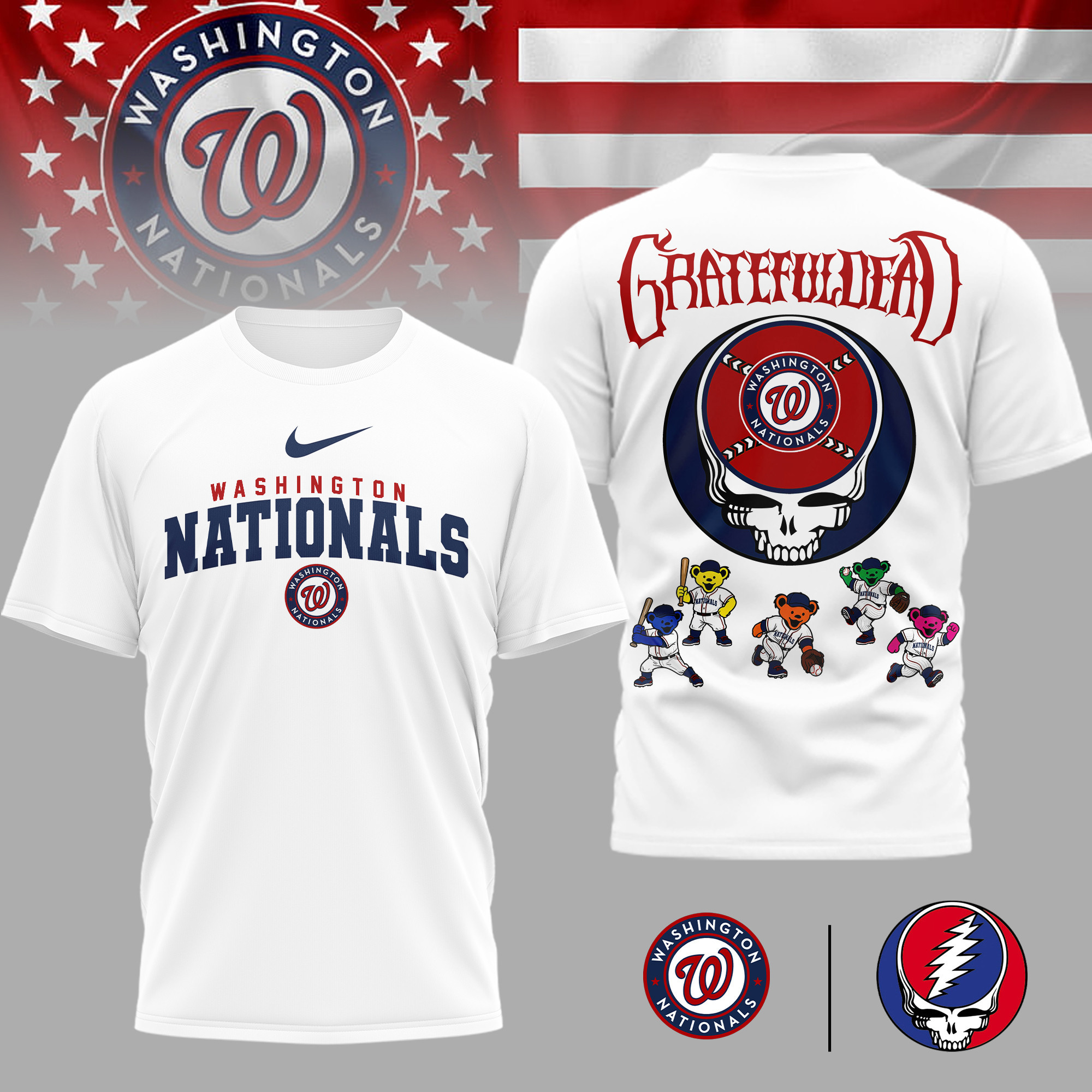 Washington Nationals | Premium MLB Deadhead 3D Shirt TD