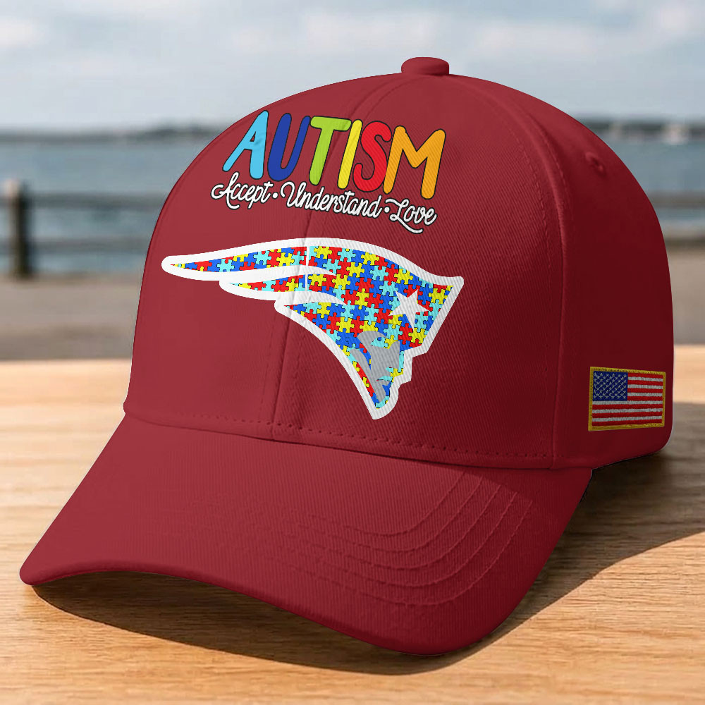 New England Patriots | Premium Classic NFL Autism Awareness Puzzle Cap