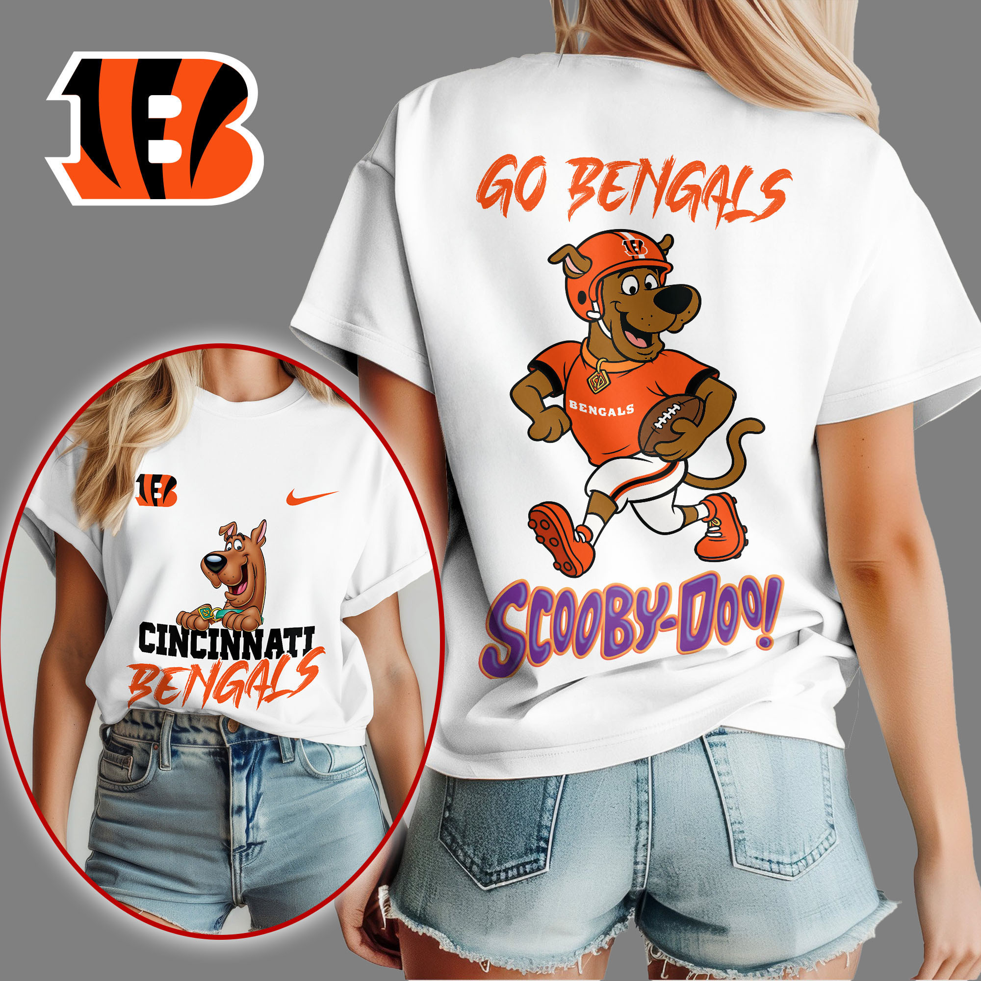 Cincinnati Bengals | Premium NFL Scooby-Doo Fan Women's Shirt NY