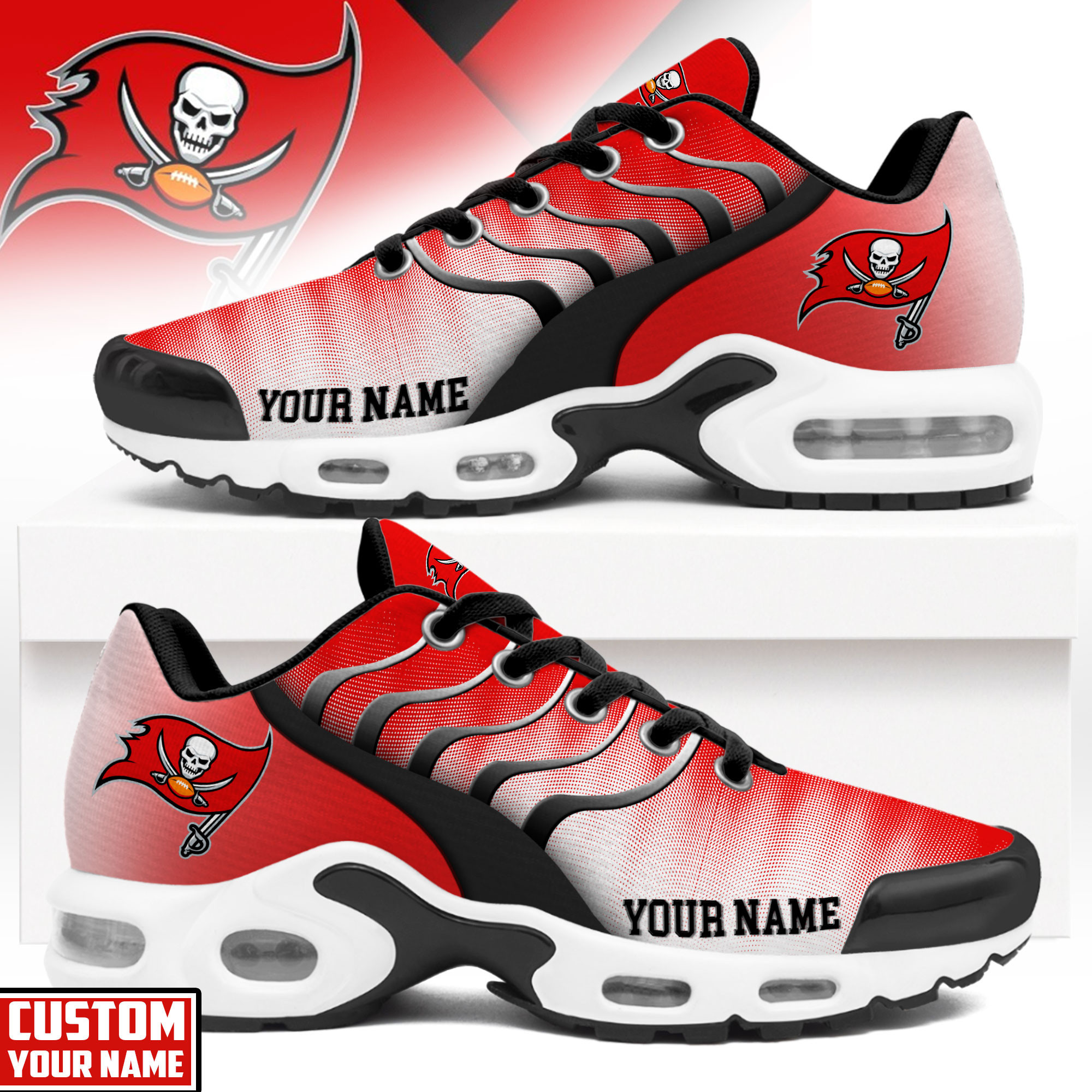 Tampa Bay Buccaneers | Premium NFL Endzone Runner Air Max Shoes NTH1