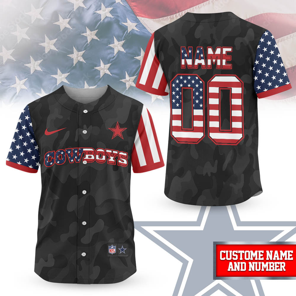 Dallas Cowboys | Premium NFL American Pride Custom Jersey Shirt NTH1