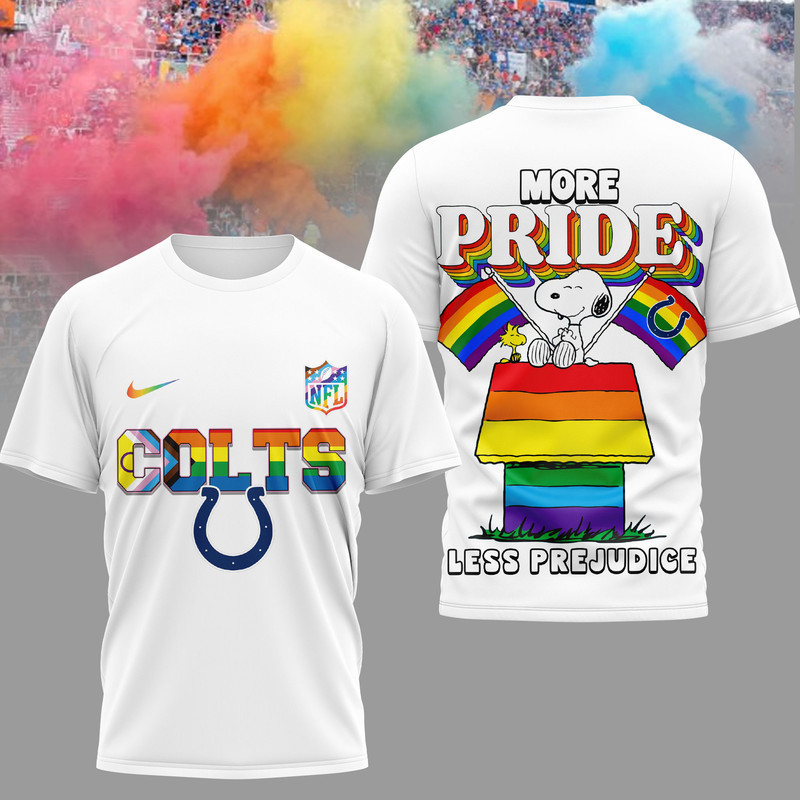 Indianapolis Colts | Premium NFL Snoopy Pride Month 3D T-Shirt HY