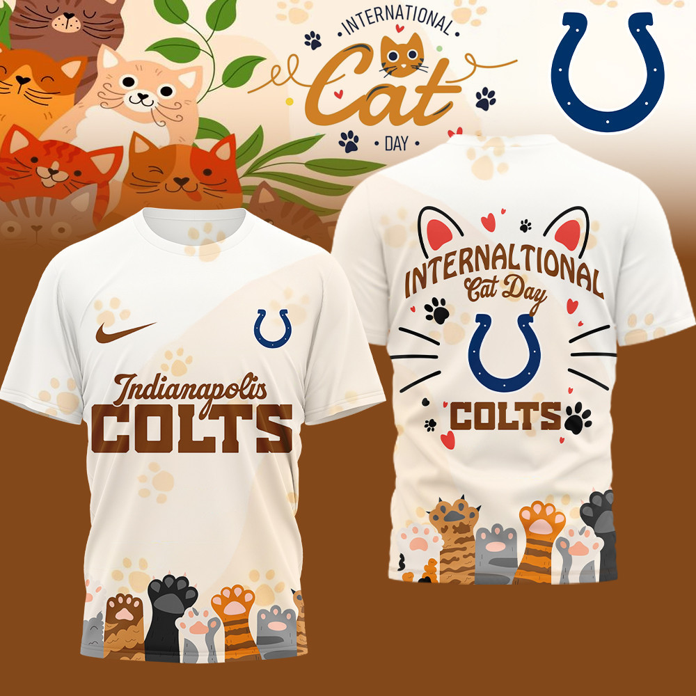 Indianapolis Colts | Premium NFL International Cat Day 3D Shirt HI