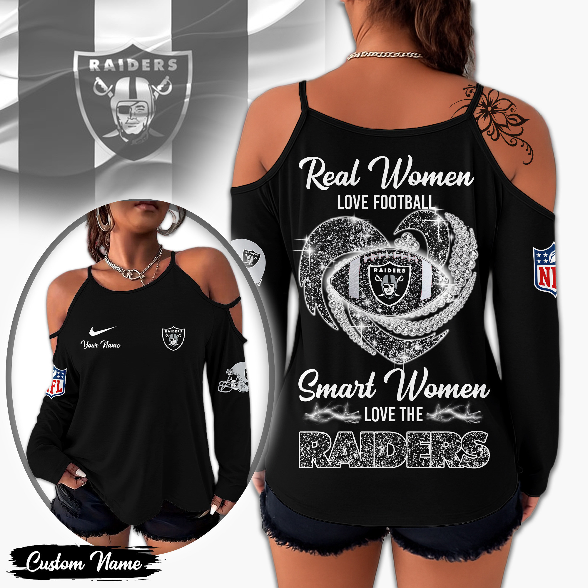 Las Vegas Raiders | Premium NFL Lady Tshirt TD
