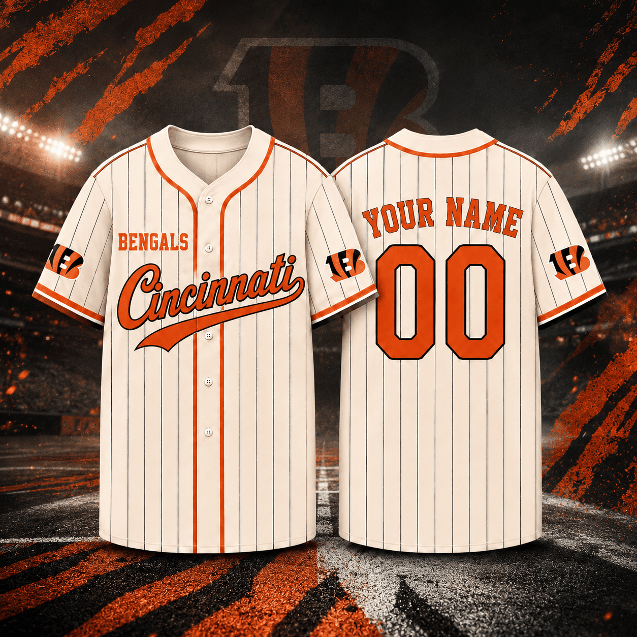 Cincinnati Bengals | Premium NFL Personalized Game Day Jersey NNK