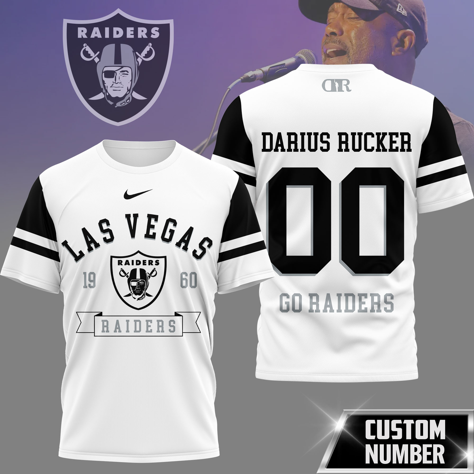 Las Vegas Raiders | Premium NFL Darius Rucker Fan 3D Shirt NY