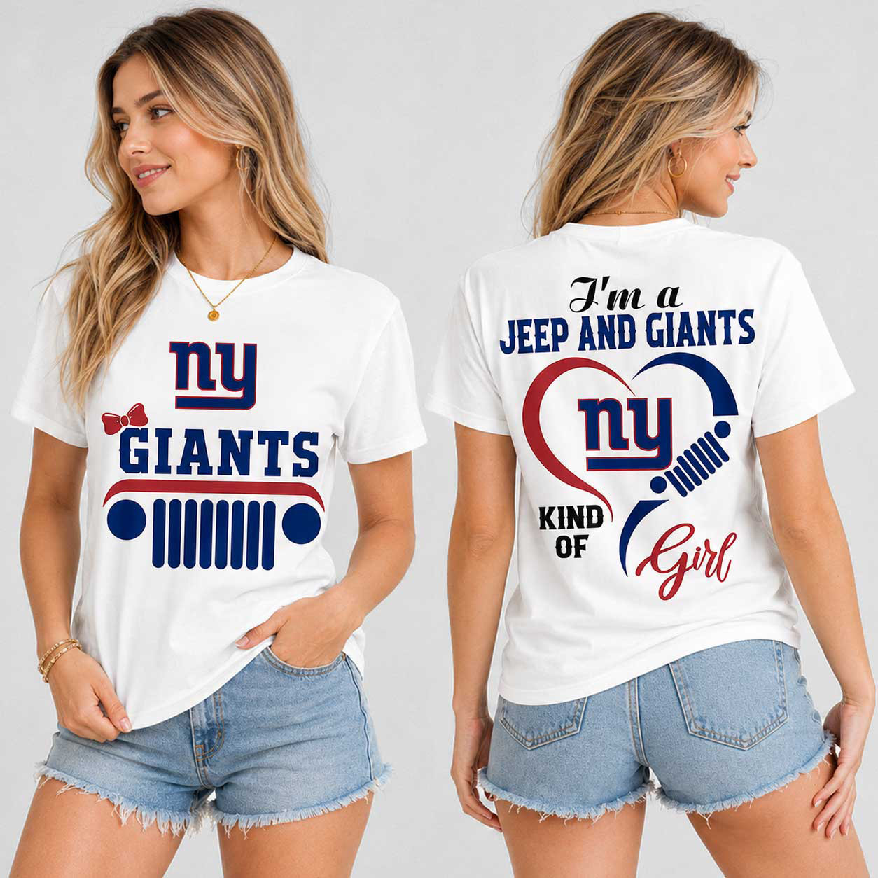 New York Giants | Premium NFL Jeep Fan Passion T-Shirt TD