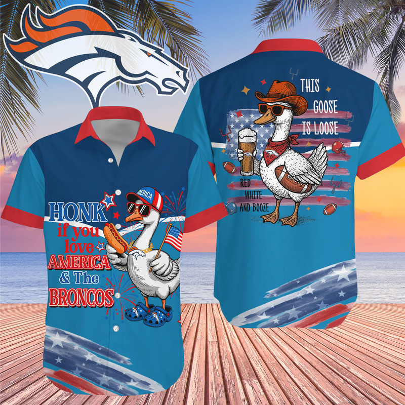 Denver Broncos | Premium NFL Goose Hawaiian Shirt HY