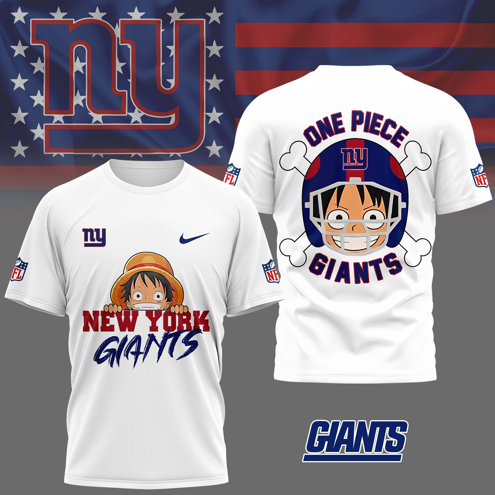 New York Giants | Premium NFL One Piece Fan 3D Shirt NY