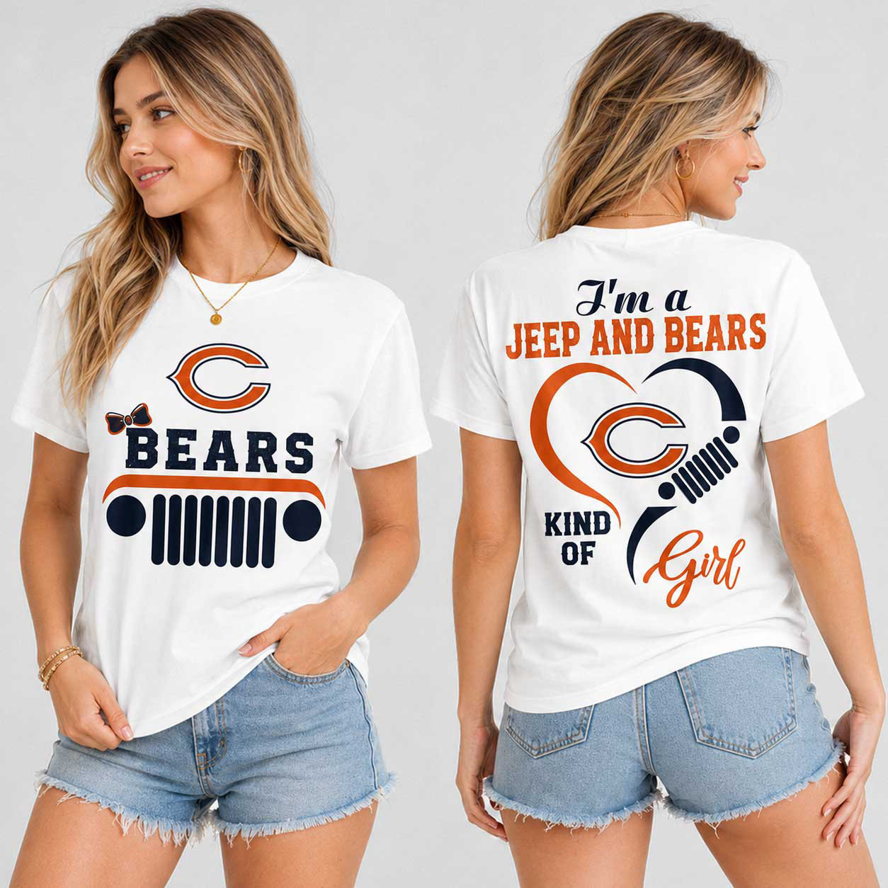 Chicago Bears | Premium NFL Jeep Fan Passion T-Shirt TD