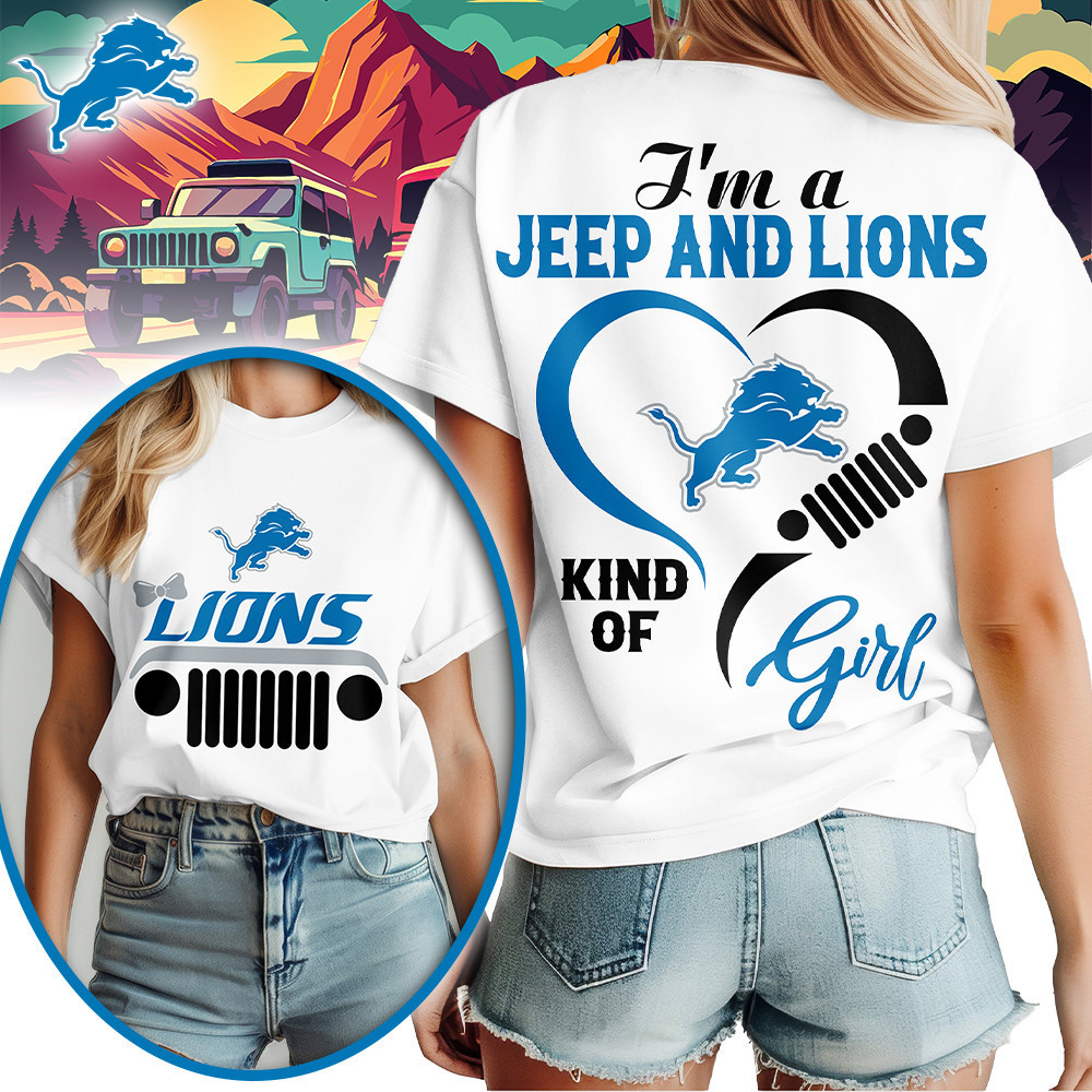 Detroit Lions | Premium NFL Jeep Girl Women's Shirt TD