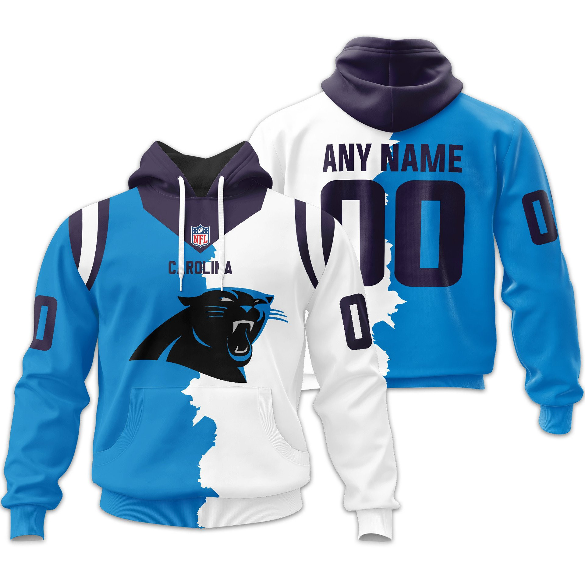 Carolina Panthers | Premium NFL Home Mix Away Hoodie TD