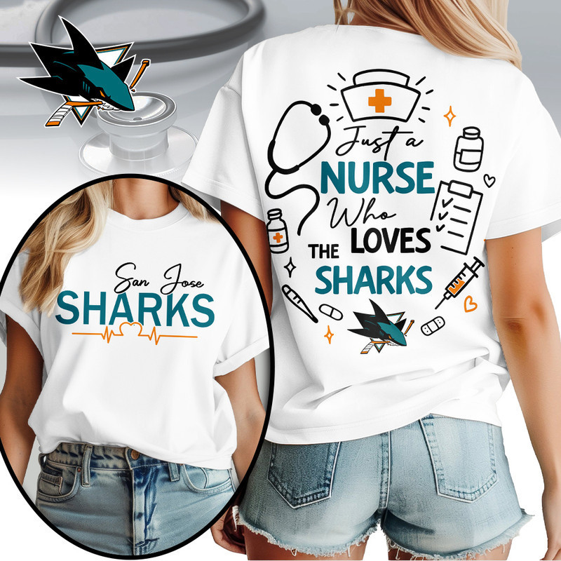 San Jose Sharks | Premium NHL Fan Nurse 3D Shirt HY