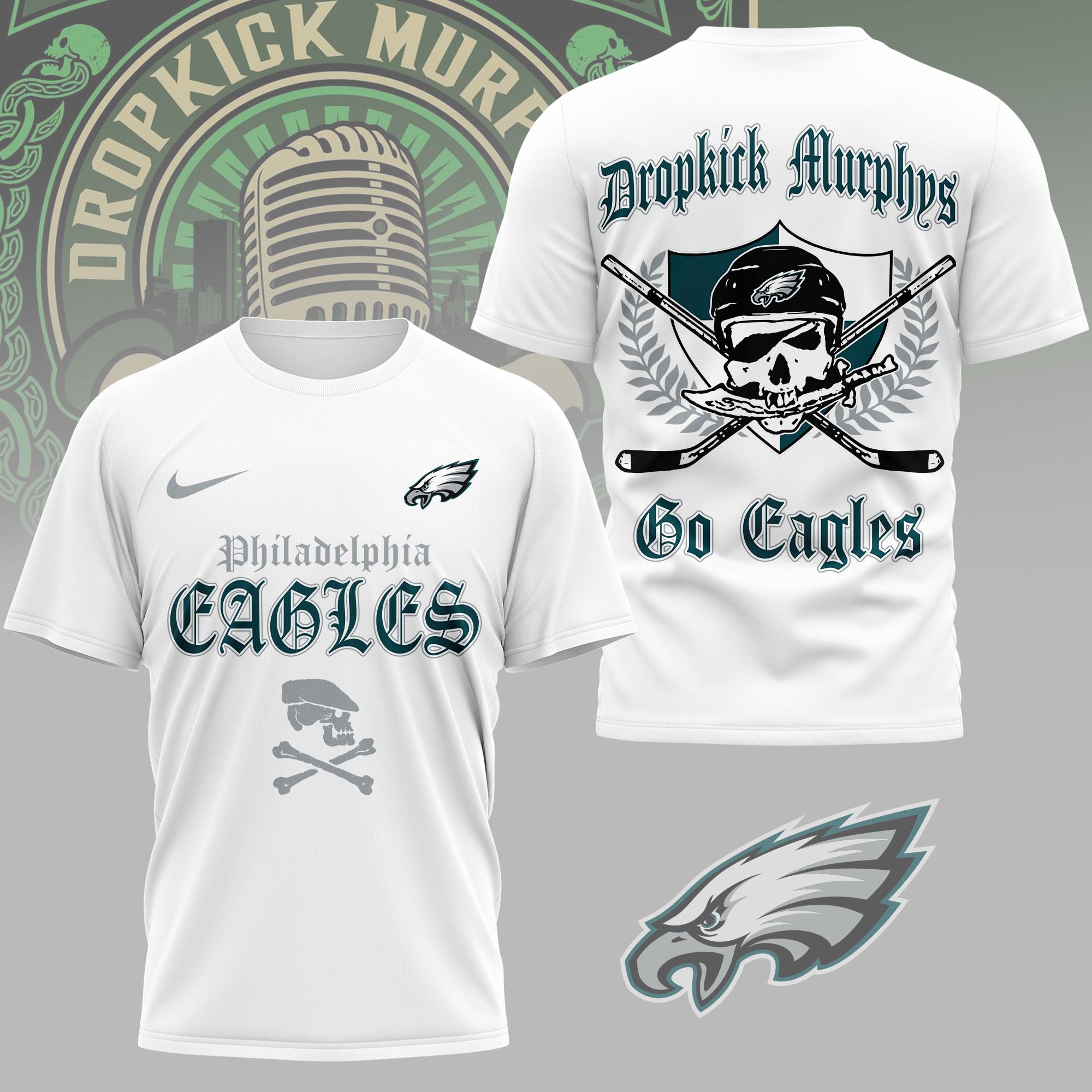 Philadelphia Eagles | Premium NFL Dropkick Murphys Fan 3D Shirt NY
