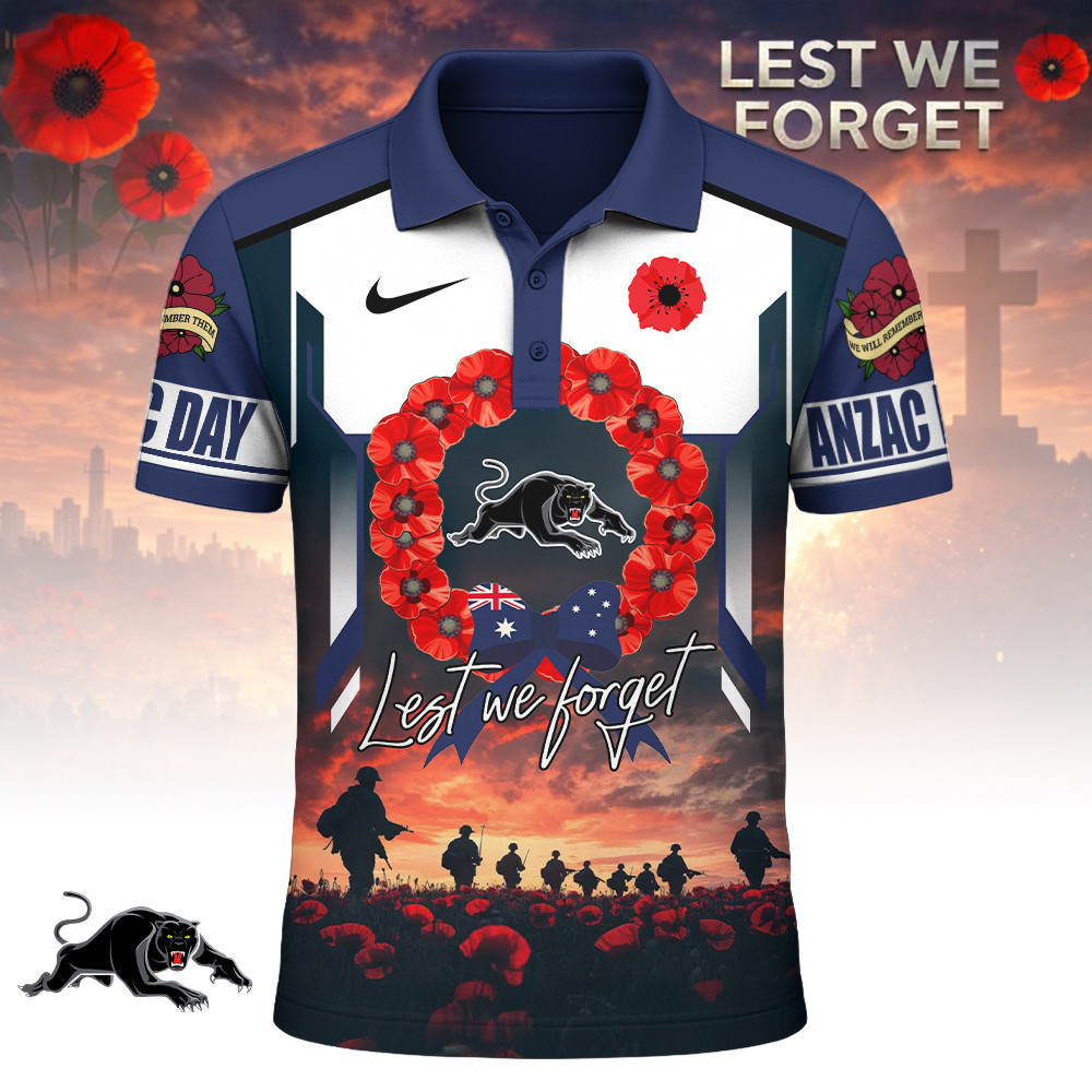 Penrith Panthers | Premium NRL ANZAC Day Polo Shirt TD