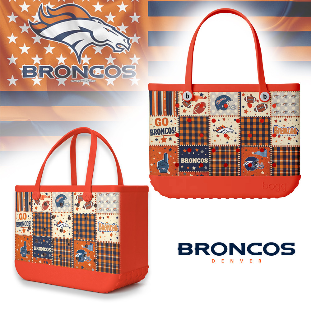 Denver Broncos | Premium NFL Patchwork Design Beach Tote Bag HY