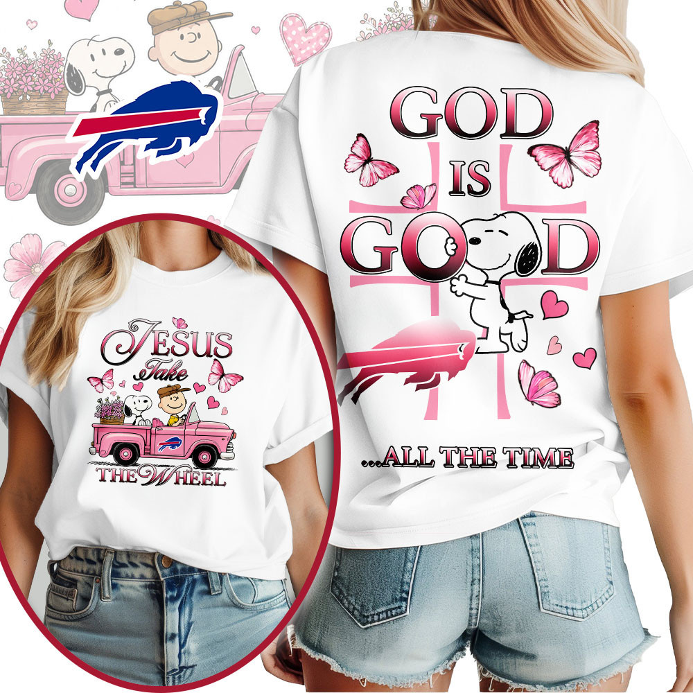 Buffalo Bills | Premium NFL Jesus Take The Wheel God Is Good 3D Shirt NTH1