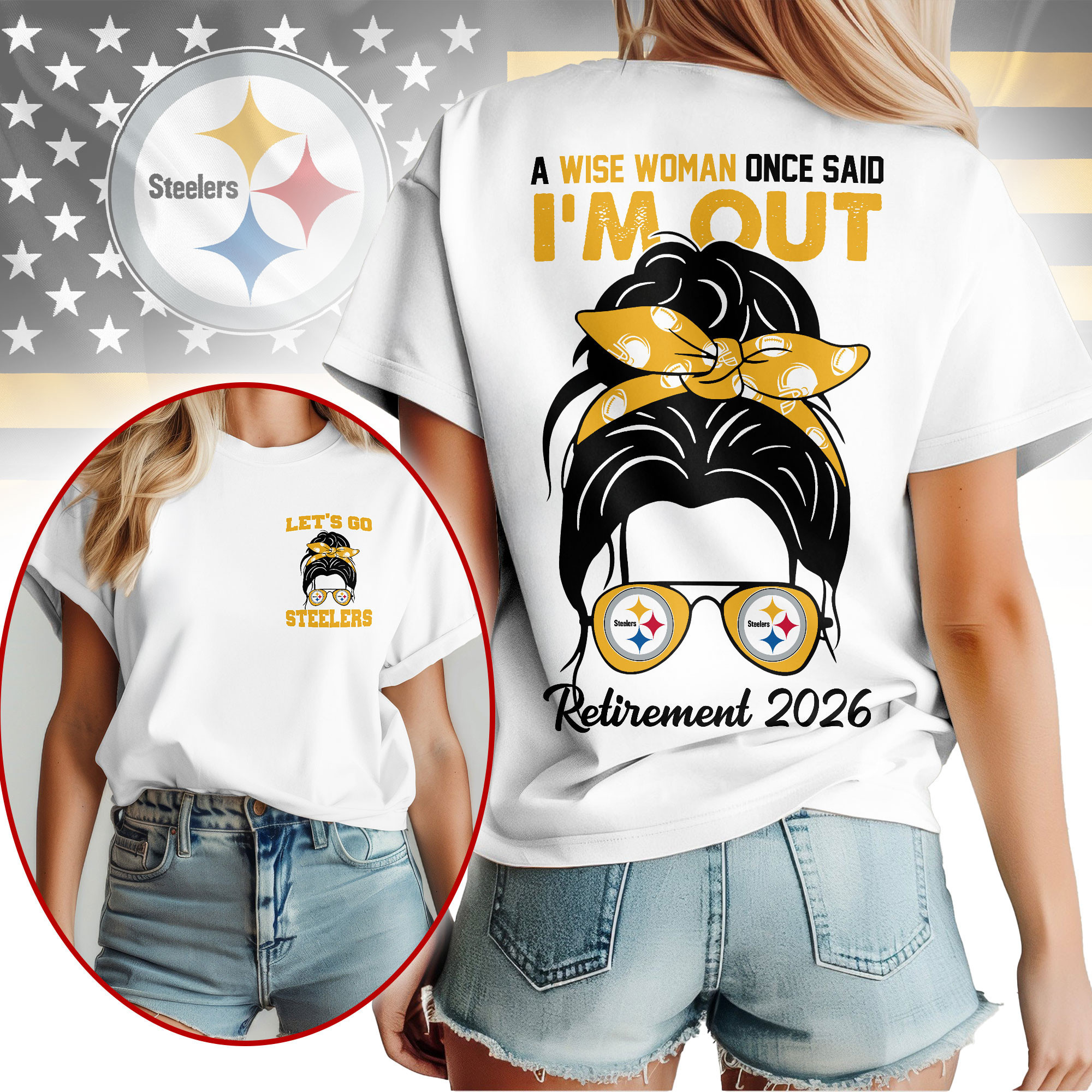 Pittsburgh Steelers | Premium NFL Retirement 2026 Spirit 3D T-Shirt NTH1