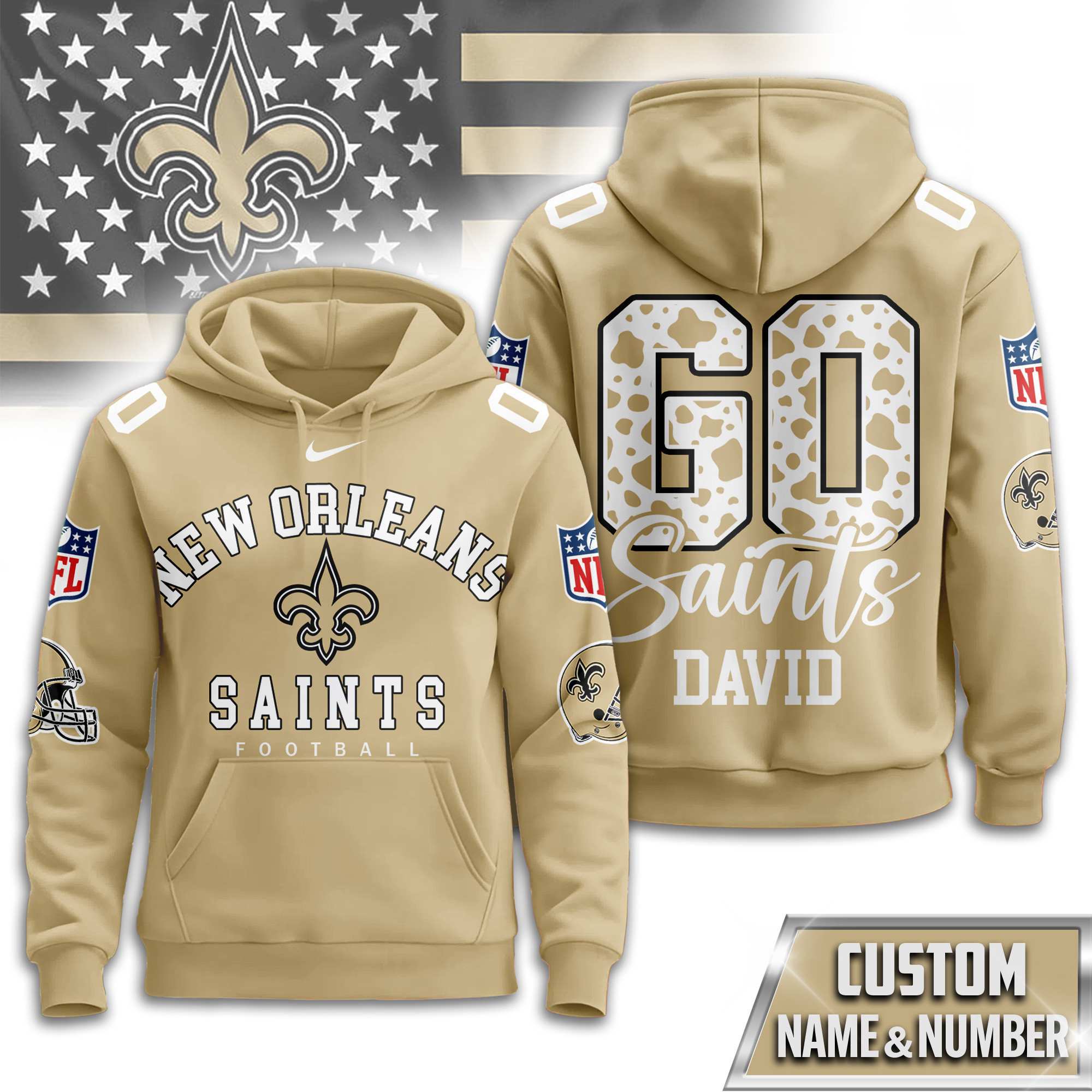 New Orleans Saints | Premium NFL Custom Game Day Hoodie TD
