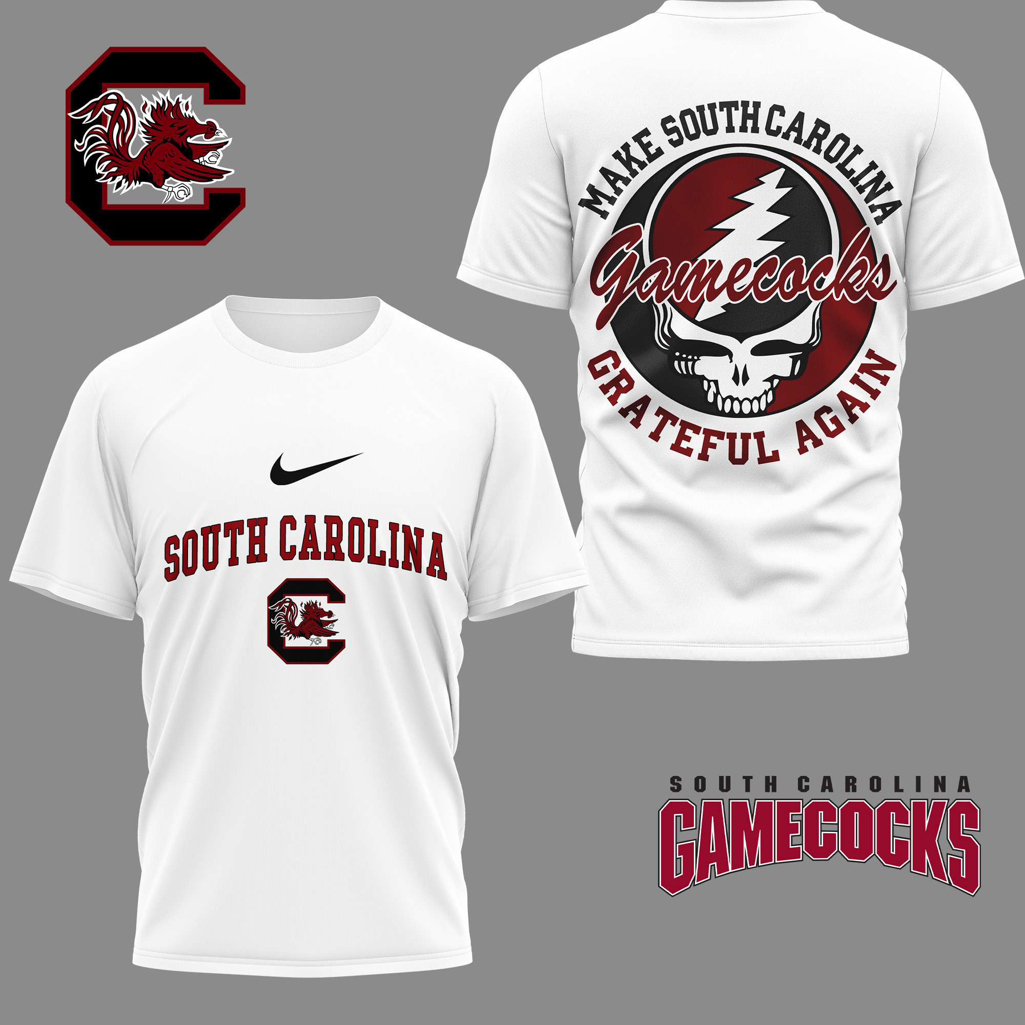 South Carolina Gamecocks | Premium NCAA Grateful Game Day 3D Shirt NY