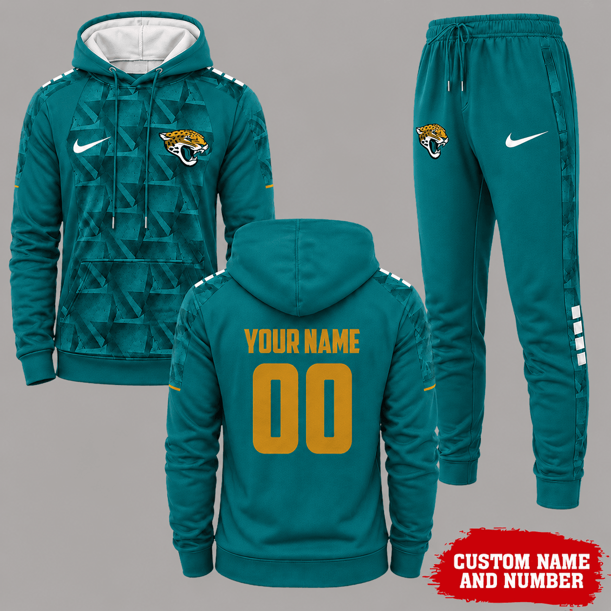 Jacksonville Jaguars | Premium NFL Game Day Hoodie Jogger Set NY