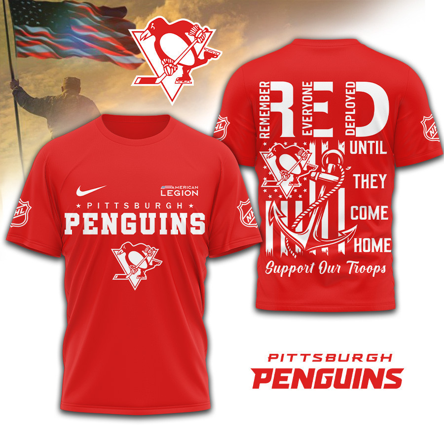 Pittsburgh Penguins | Premium NHL Red Friday Shirt TD