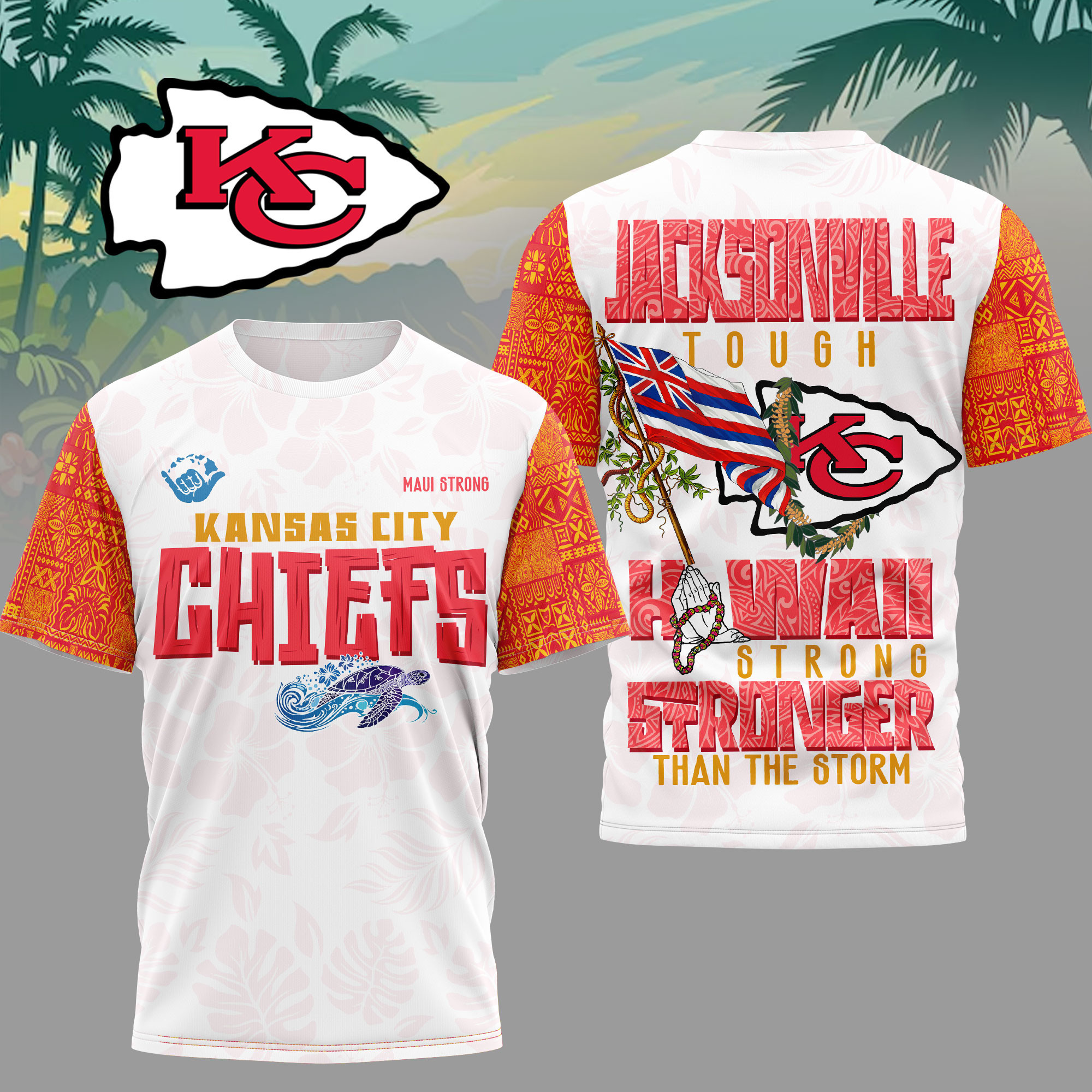 Kansas City Chiefs | Premium NFL Hawaii Strong 3D Shirt HY