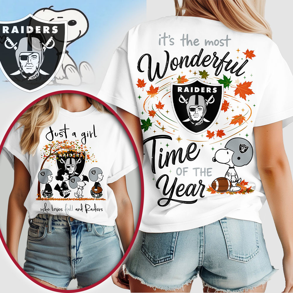 Las Vegas Raiders | Premium NFL Fall Wonderful Time of the Year 3D Shirt NTH1