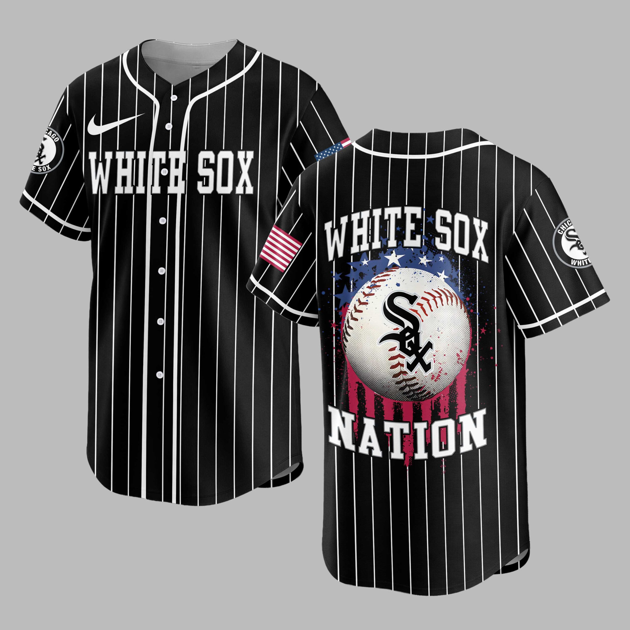 Chicago White Sox | MLB USA Flag Edition Premium Baseball Jersey