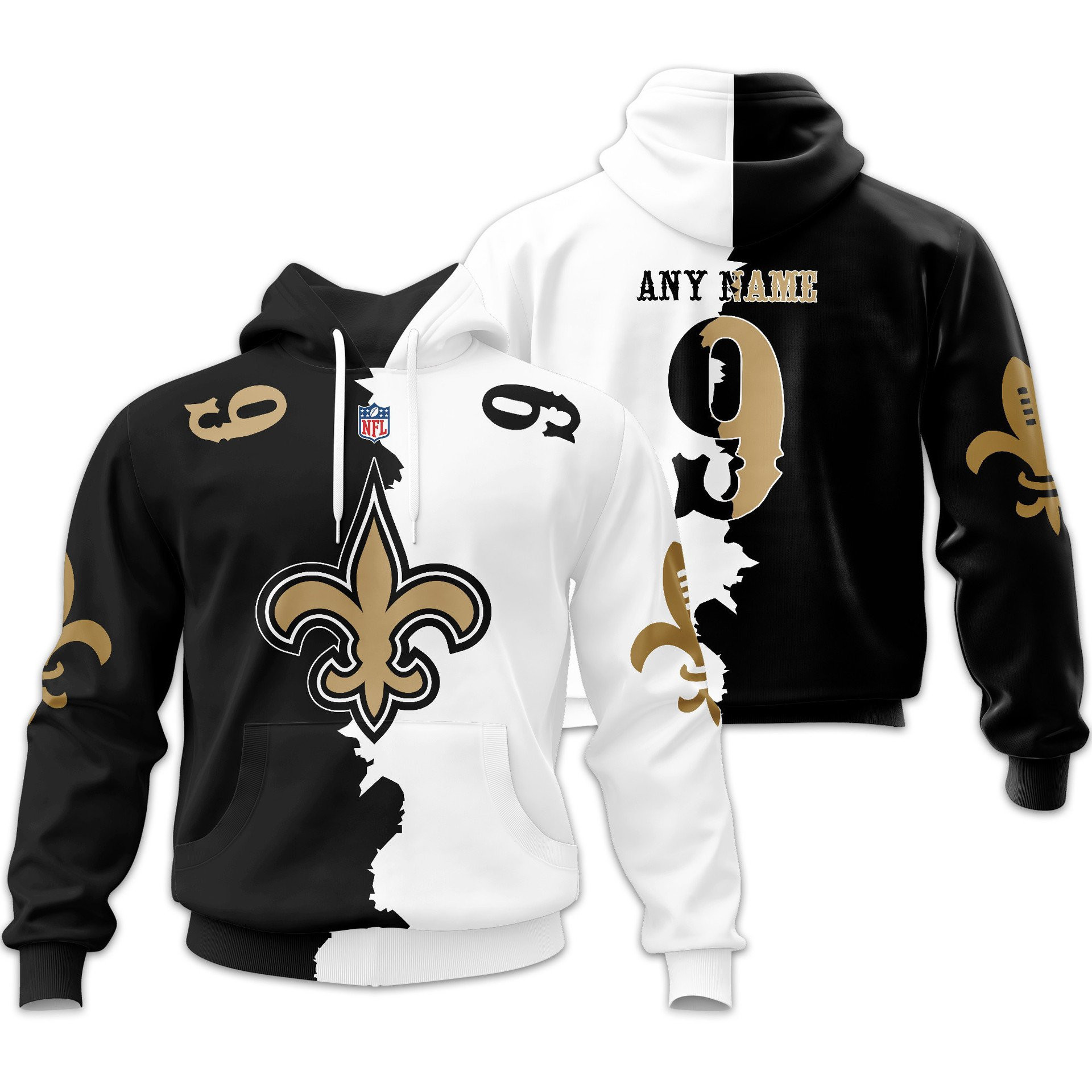 New Orleans Saints | Premium NFL Home Mix Away Hoodie TD