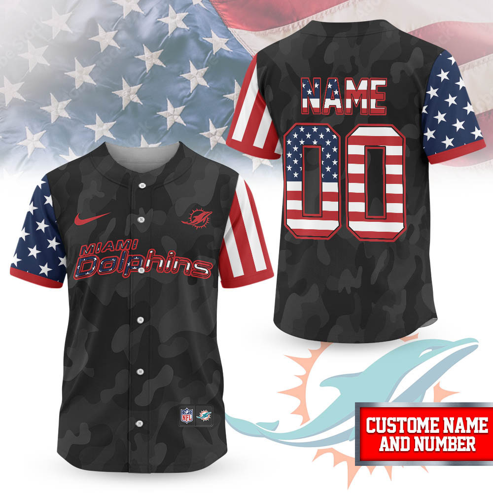 Miami Dolphins | Premium NFL American Pride Custom Jersey Shirt NTH1