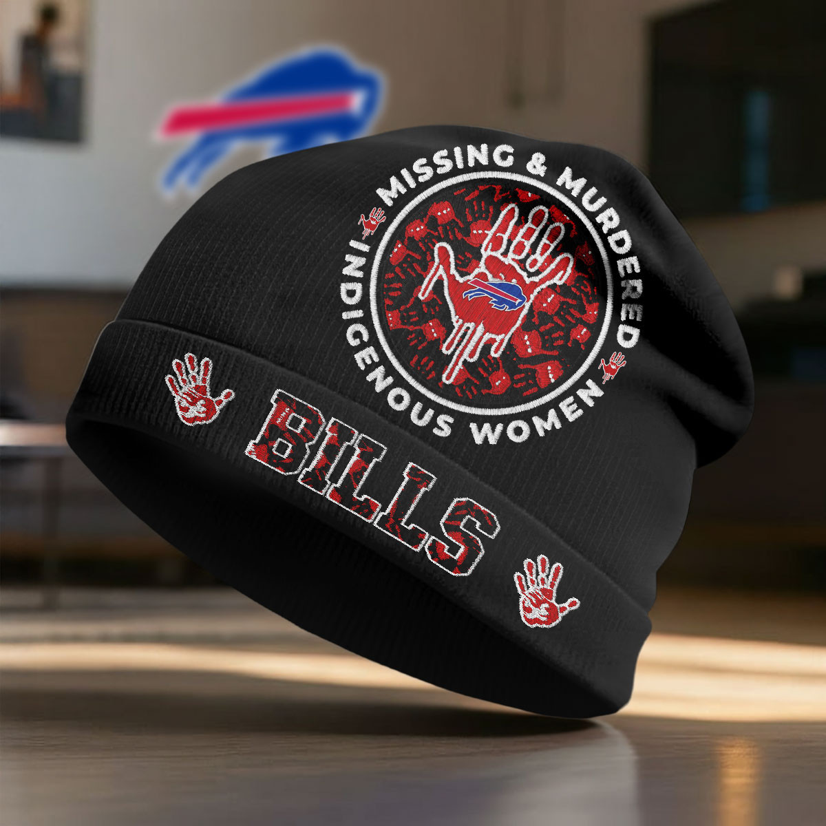Buffalo Bills | Premium NFL MMIW Awareness Beanie Hat NY