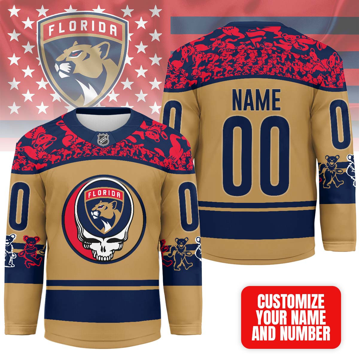 Florida Panthers | Premium NHL X Grateful Dead Hockey Jersey NP