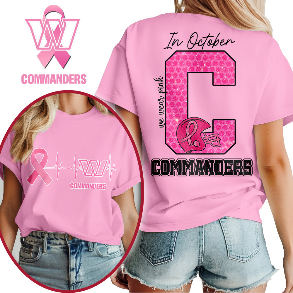 Washington Commanders | Premium NFL Breast Cancer Women's Shirt MM
