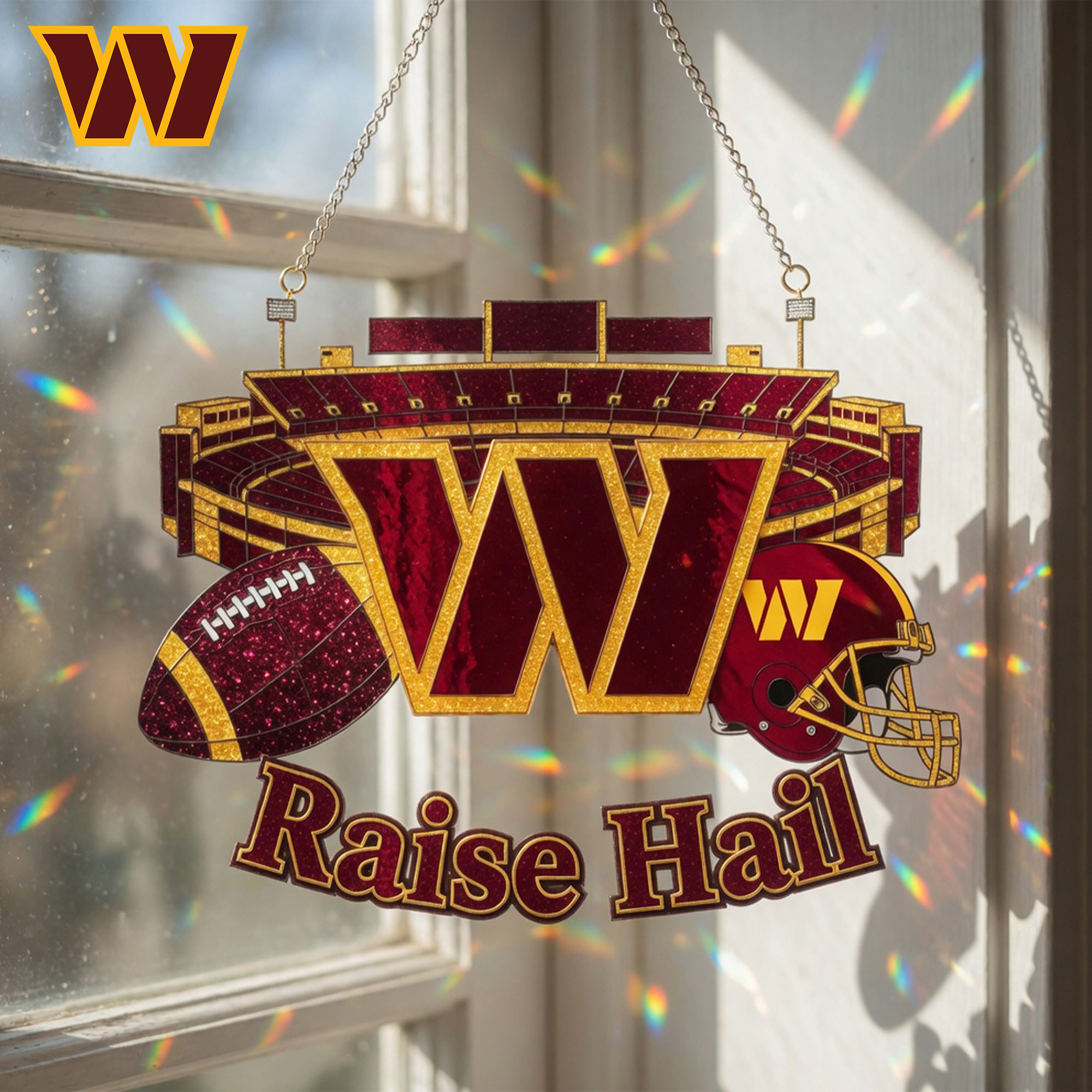 Washington Commanders | Premium NFL Game Day Suncatcher NY