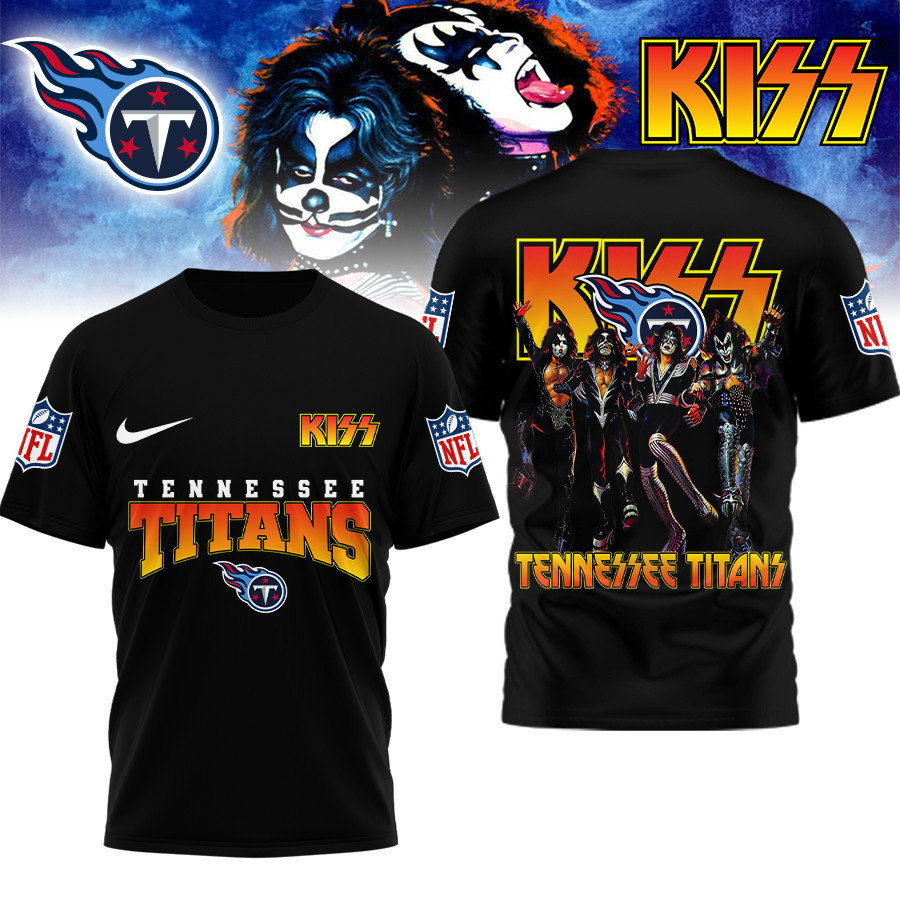 Tennessee Titans | Premium NFL Kiss Band 3D Shirt TD
