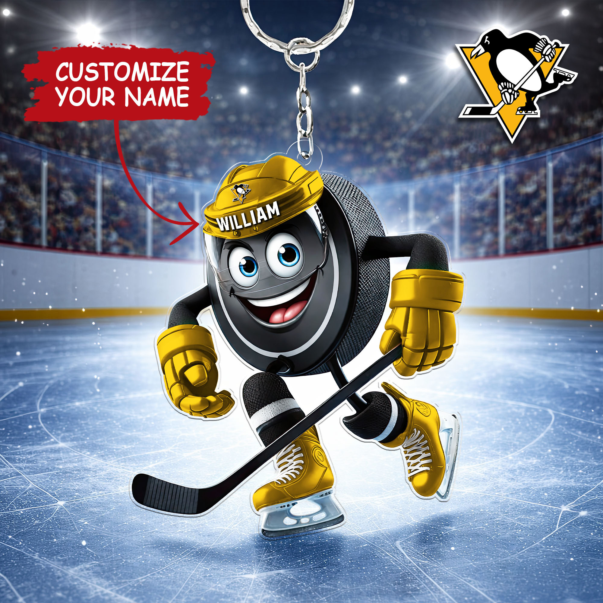 Pittsburgh Penguins | Premium NHL Game Day Keychain NY