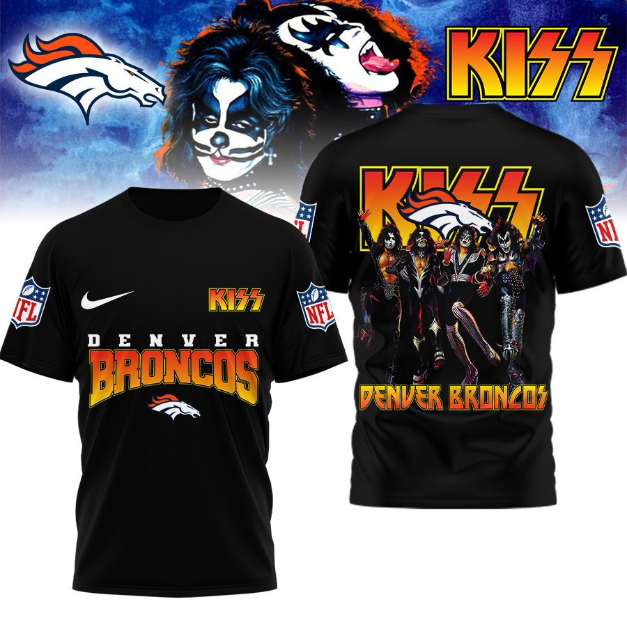 Denver Broncos | Premium NFL Kiss Band 3D Shirt TD