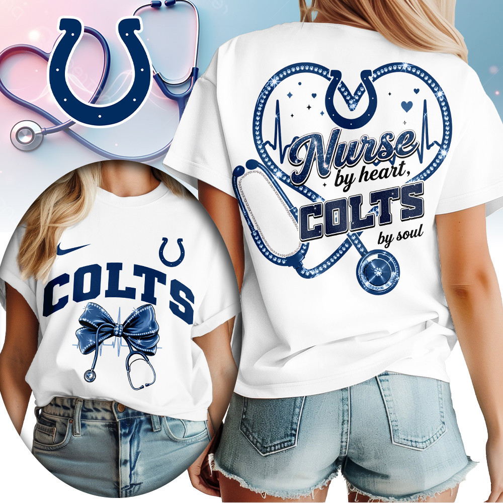 Indianapolis Colts | Premium NFL Nurse By Heart Women Shirt TD