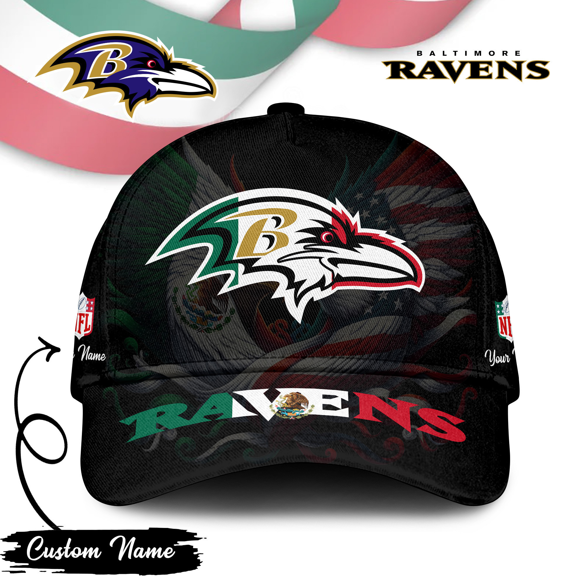 Baltimore Ravens | PREMIUM CLASSIC CAP NFL MEXICAN TD
