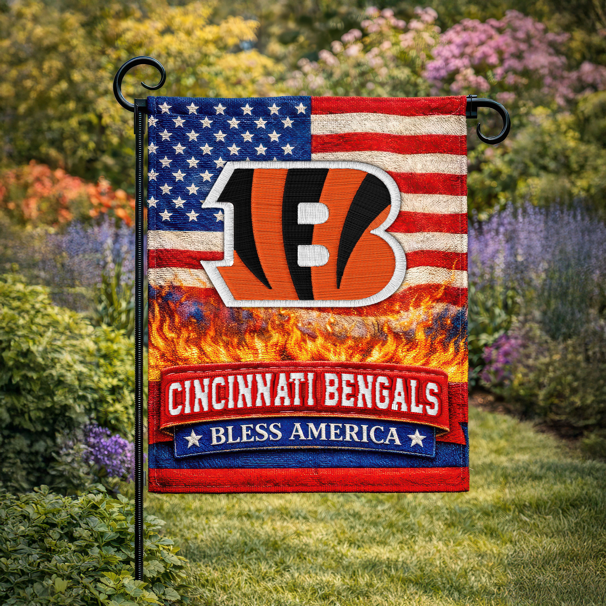 Cincinnati Bengals | Premium NFL 250 Years Of America Freedom Flag NY