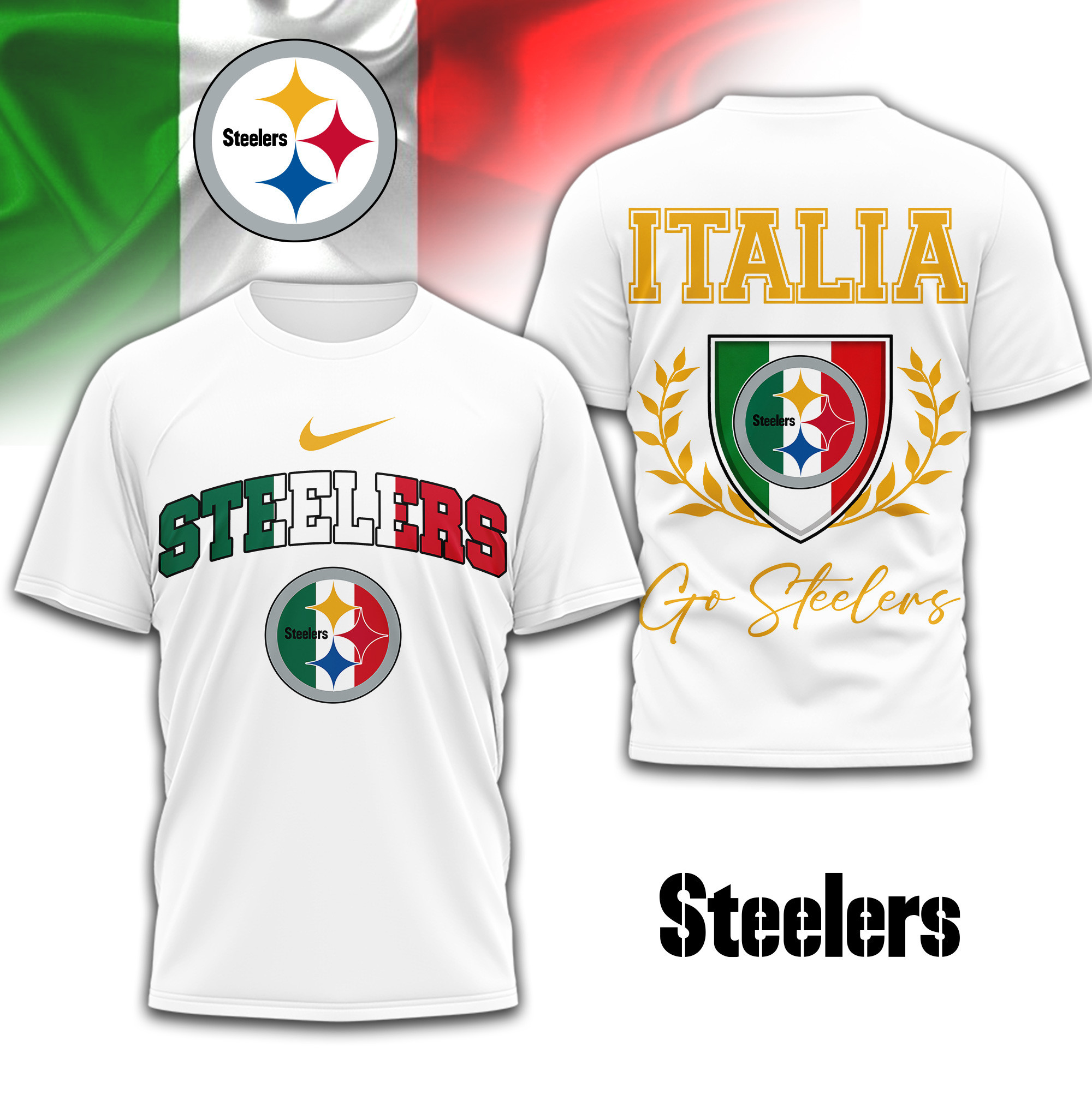 Pittsburgh Steelers | Premium NFL Italia 3D Shirt TD270126