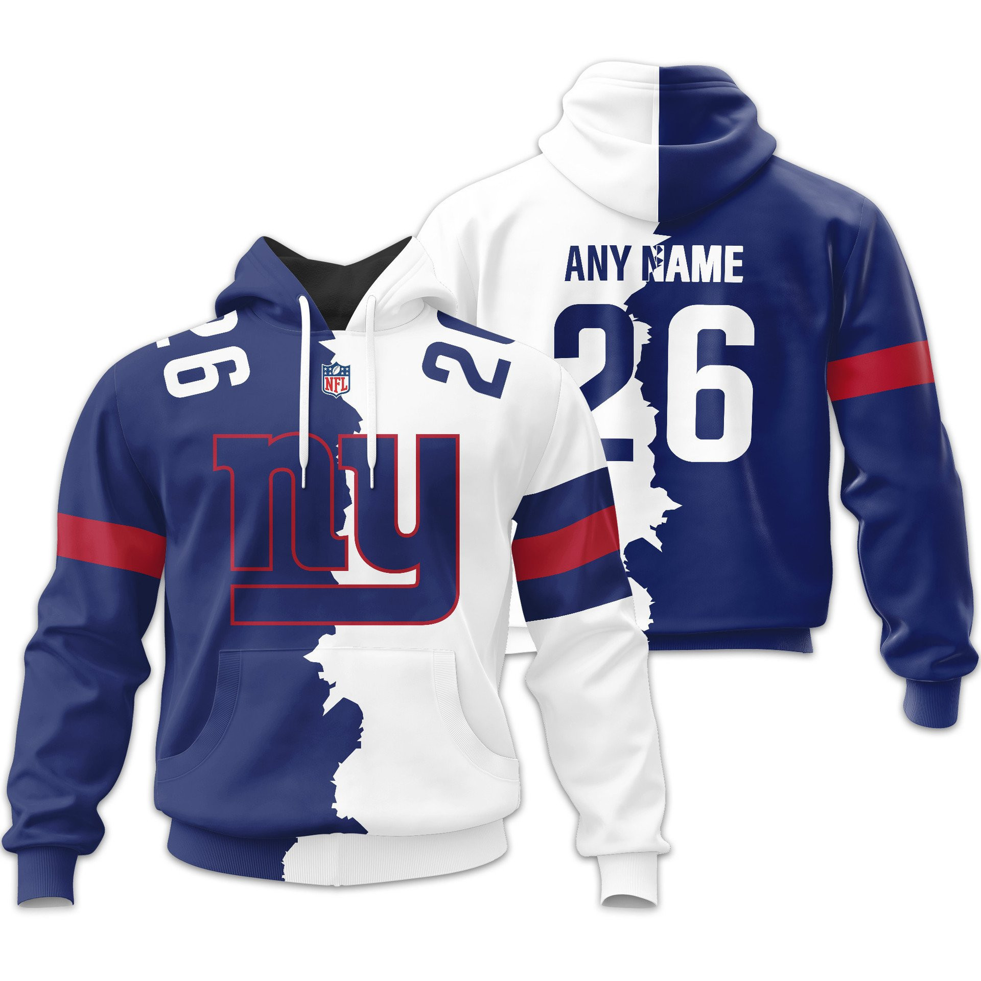 New York Giants | Premium NFL Home Mix Away Hoodie TD