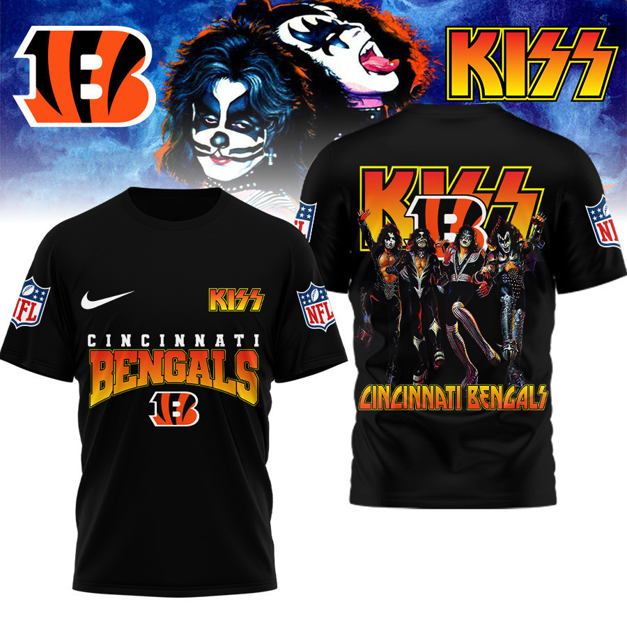 Cincinnati Bengals | Premium NFL Kiss Band 3D Shirt TD