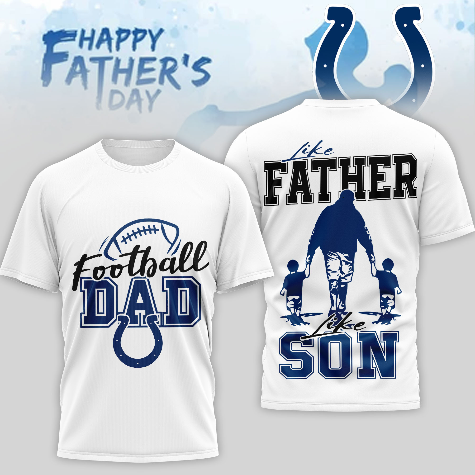 Indianapolis Colts | Premium NFL Happy Father Day 3D T-Shirt NP