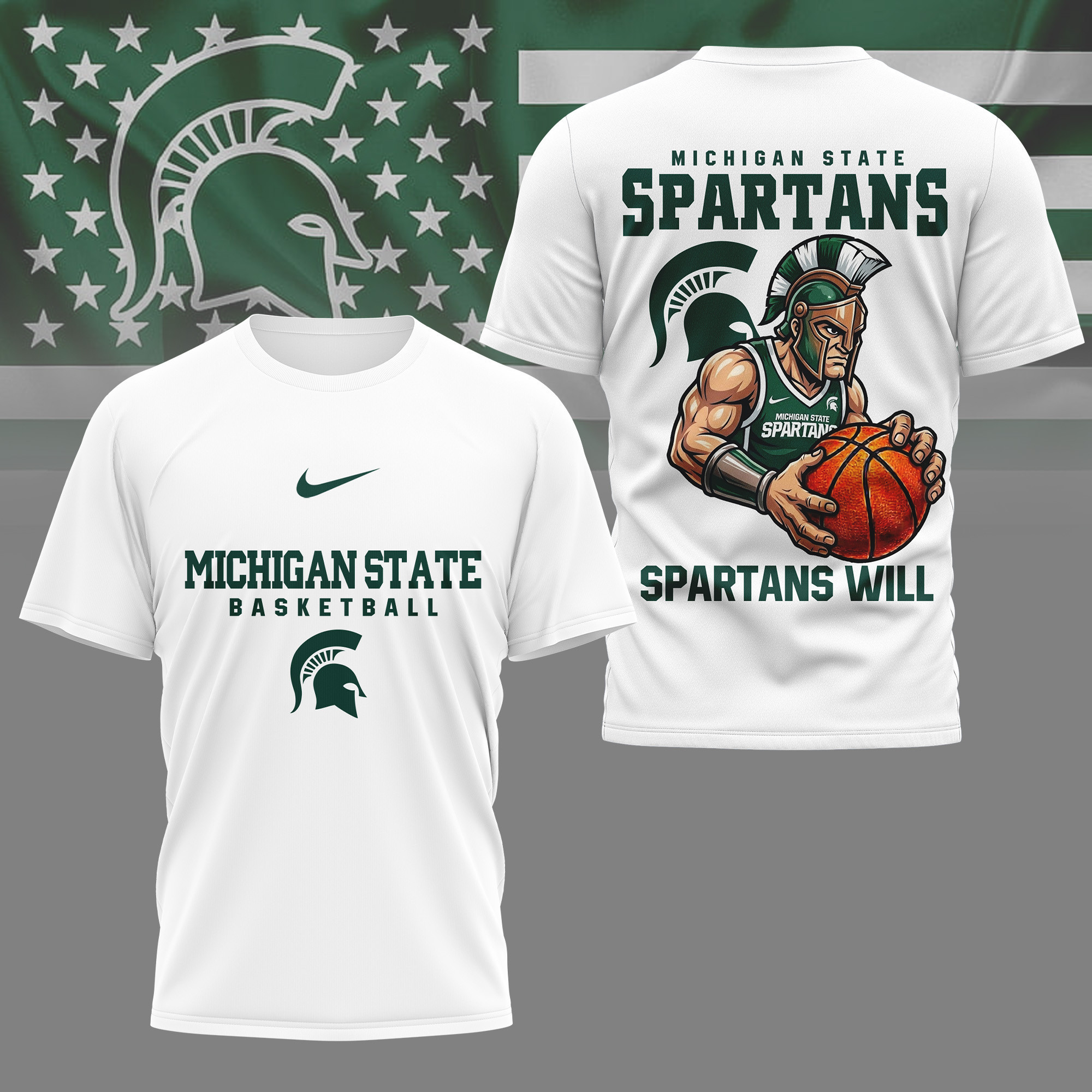 Michigan State Spartans | Premium NCAA GameDay Basketball 3D Shirt NY