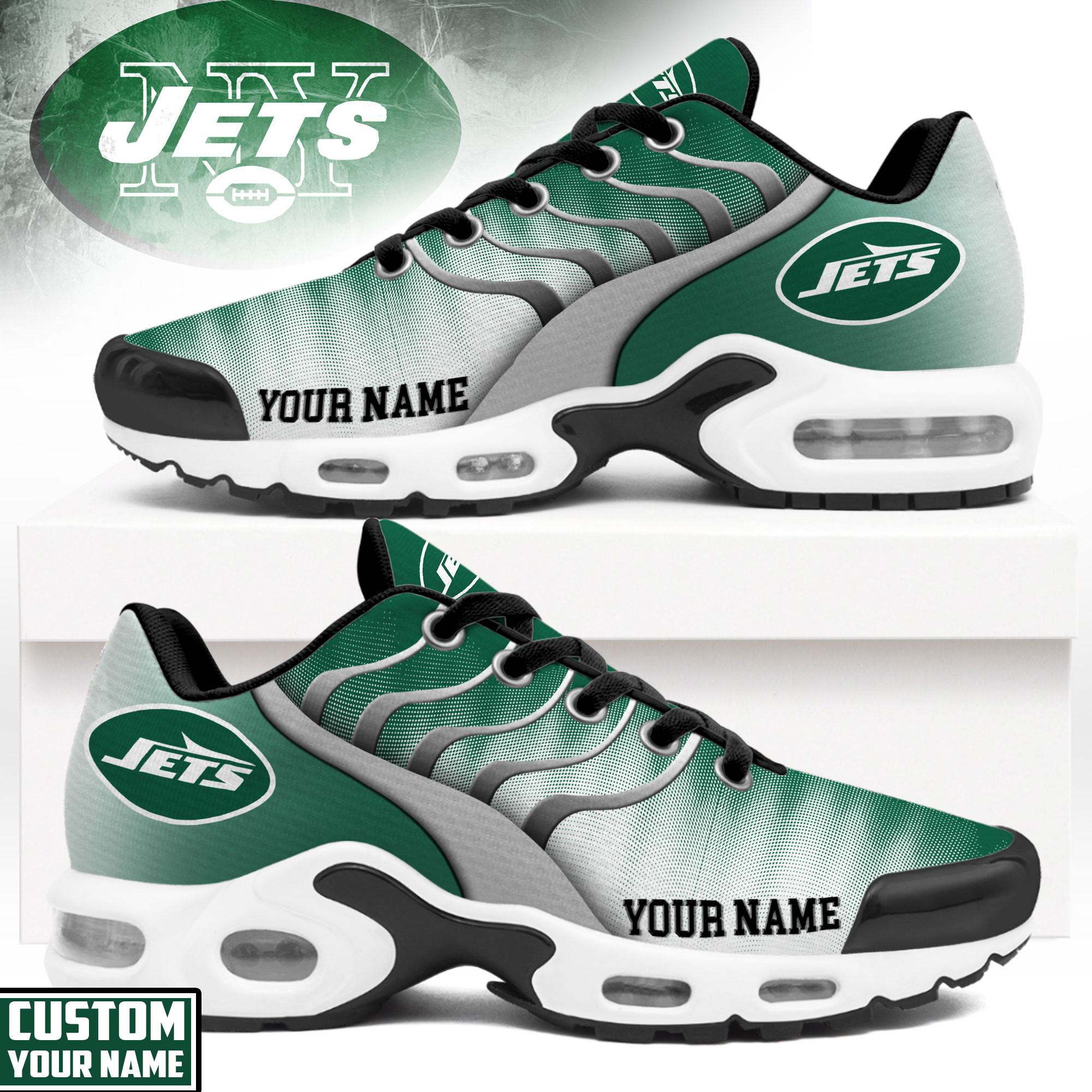 New York Jets | Premium NFL Endzone Runner Air Max Shoes NTH1