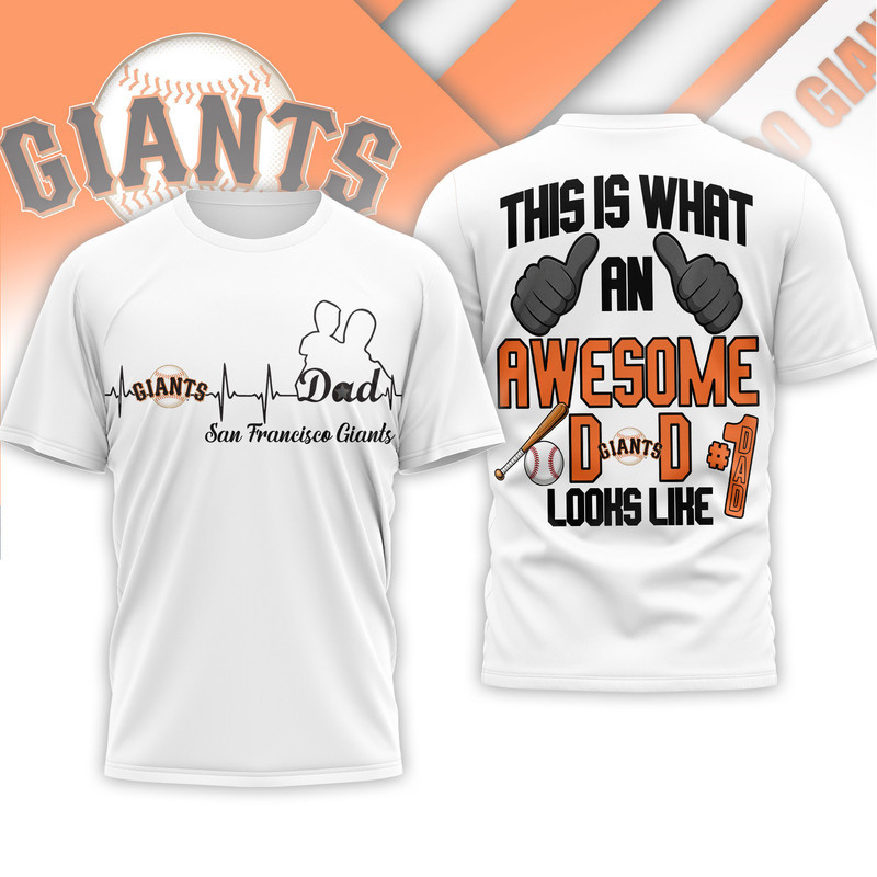 San Francisco Giants | Premium MLB Father Day Awesome Dad 3D Shirt HY