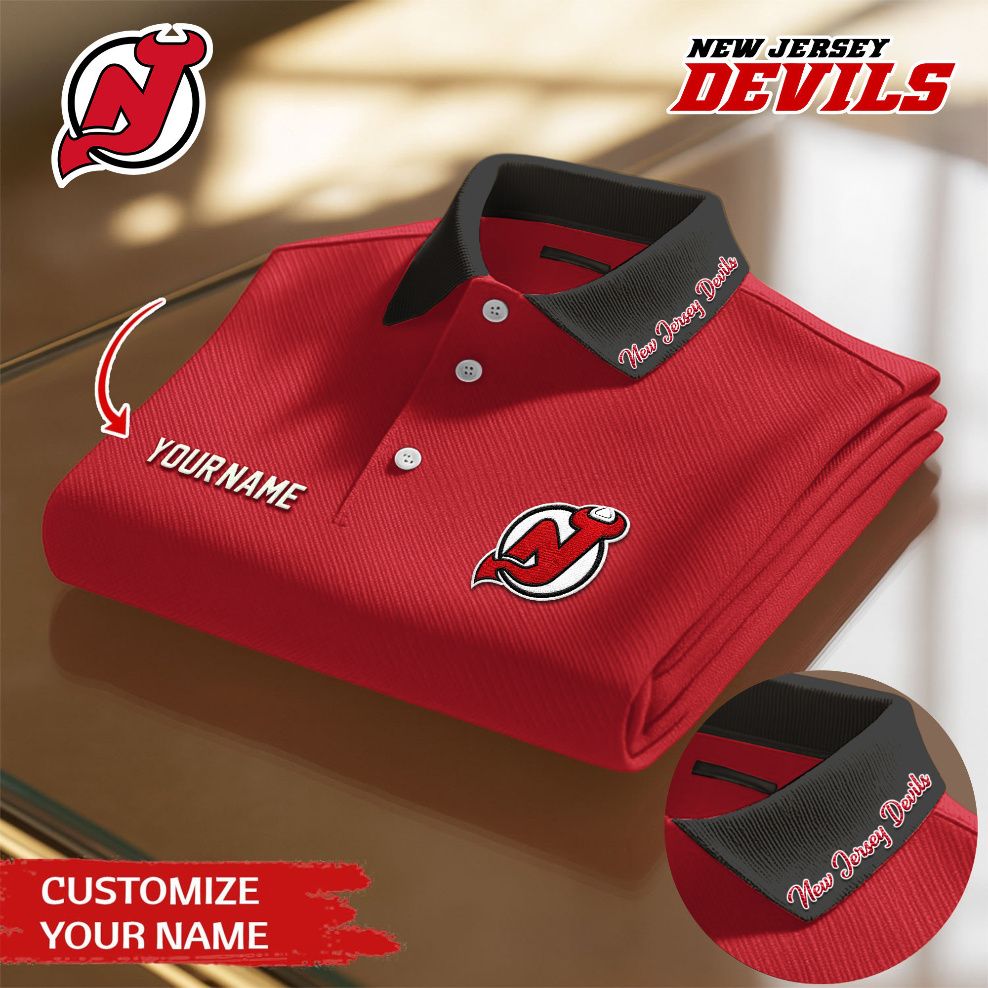 New Jersey Devils | Premium NHL Polo Shirt TD